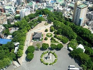 Yongdusan Park view from Busan Tower - Busan (Pusan) City South Korea